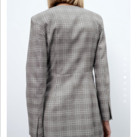ZARA plaid blazer dress- BNWT - Picture 7 of 8